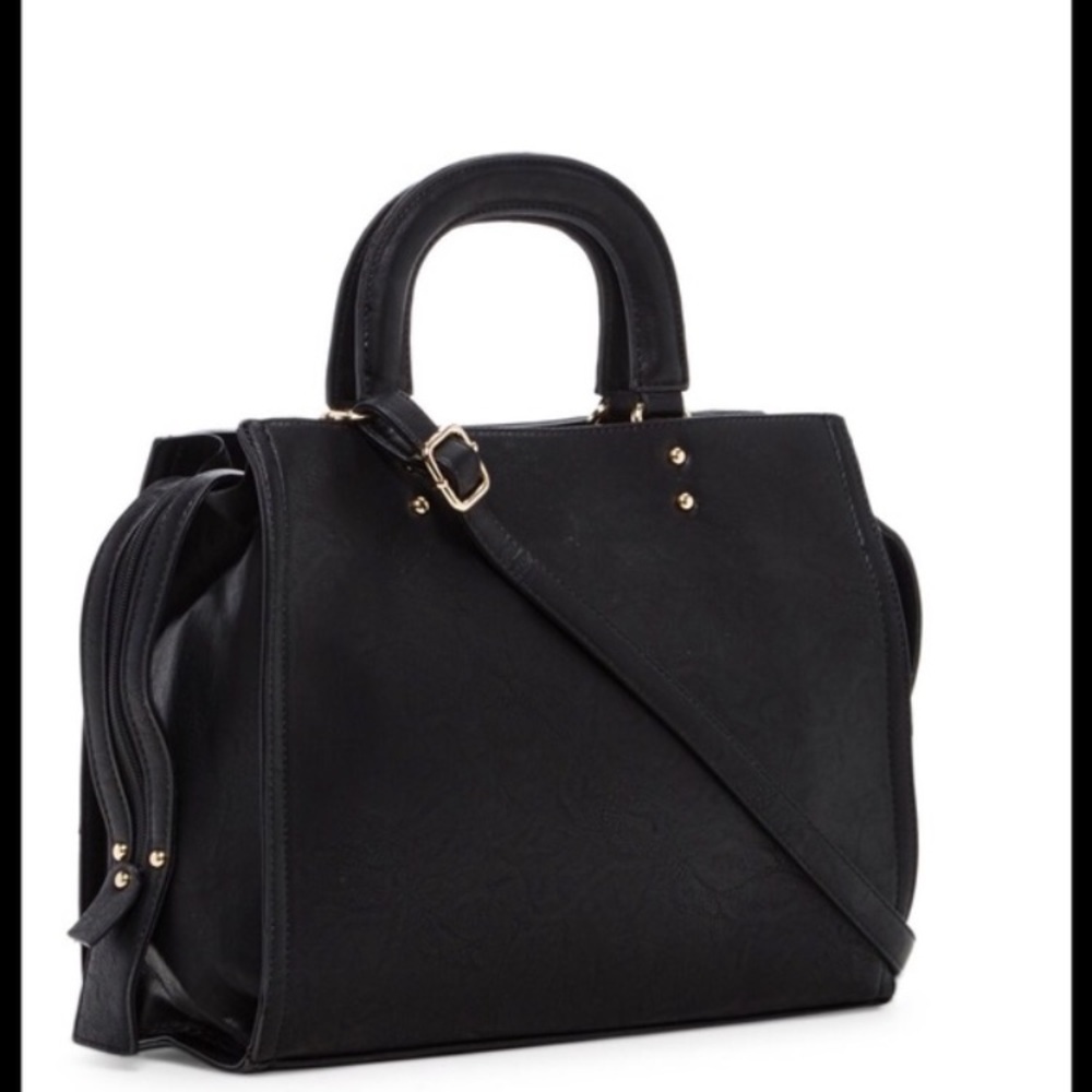 🎉Host PickNew Black Acacia Patch Work Satchel Bag - Picture 2 of 2